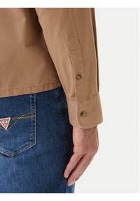 Guess Jeans Koszula M6RH60 WJ921 Brązowy Boxy Fit. Kolor: brązowy. Materiał: bawełna #2