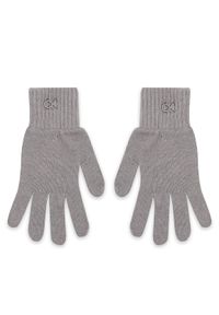 Calvin Klein Rękawiczki Damskie Re-Lock Knit Gloves K60K611164 Szary. Kolor: szary. Materiał: syntetyk