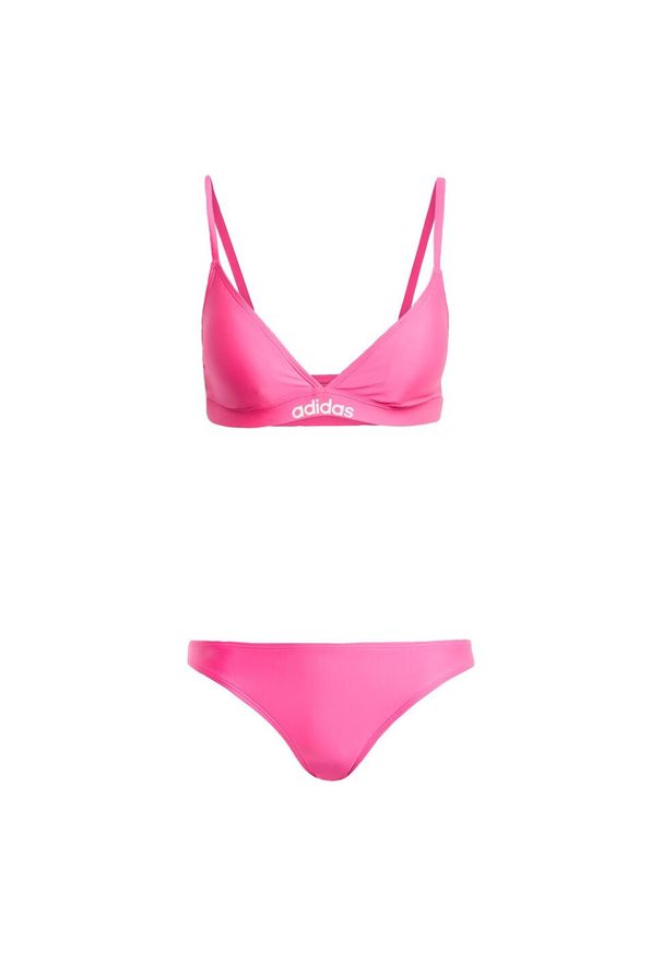 Adidas - Komplet bikini z ramiączkami regulowanymi w dwóch kierunkach Triangle. Kolor: pomarańczowy, biały, wielokolorowy