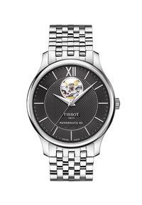 Zegarek Męski TISSOT Tradition Powermatic 80 Open Heart T-CLASSIC T063.907.11.058.00. Styl: vintage, klasyczny