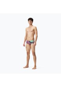 Bokserki pływackie męskie Speedo 13.5 cm Allover Training Club Brief. Kolor: wielokolorowy