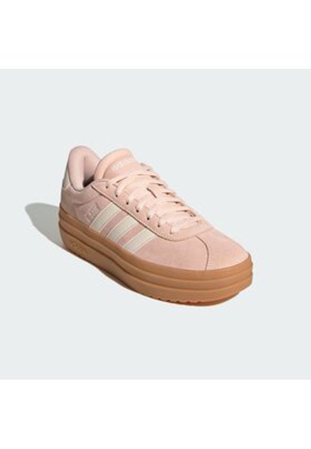 Adidas - adidas Sneakersy Vl Court Bold Shoes IH9151 Różowy jasny. Kolor: różowy. Materiał: zamsz, skóra