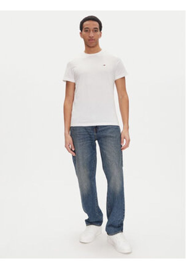 Tommy Jeans Komplet 2 t-shirtów DM0DM21344 Kolorowy Slim Fit. Materiał: bawełna. Wzór: kolorowy