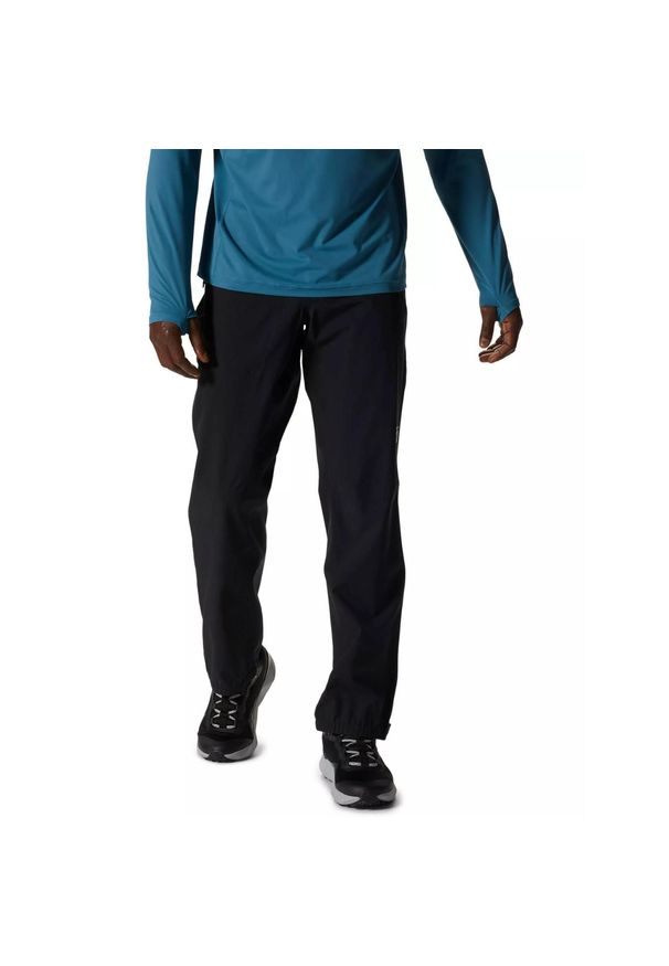 MOUNTAIN HARDWEAR - Spodnie przeciwdeszczowe męskie Mountain Hardwear Stretch Ozonic. Kolor: czarny