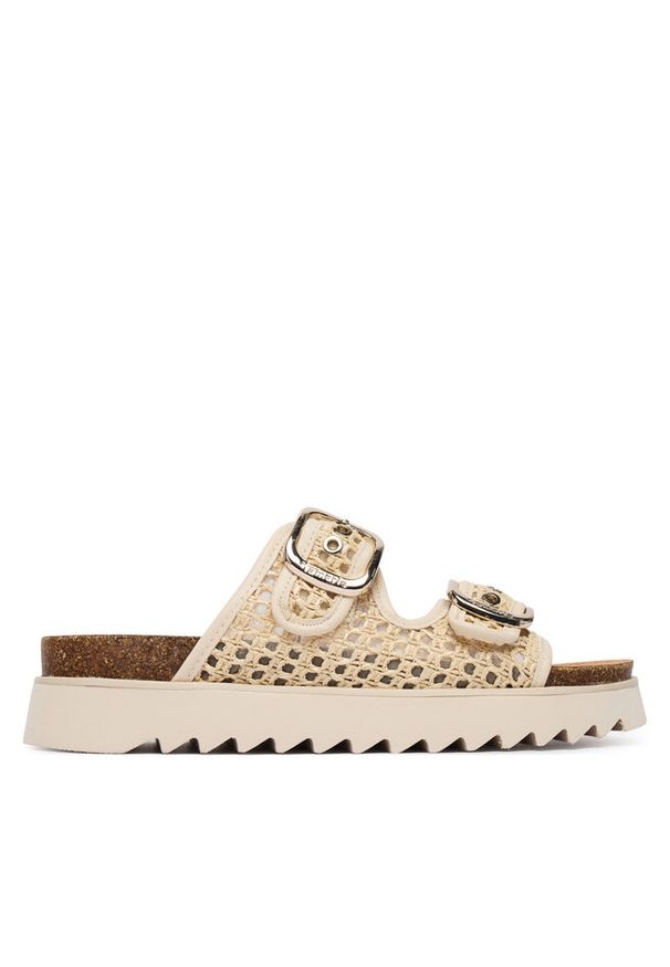 Klapki Tamaris. Kolor: kremowy