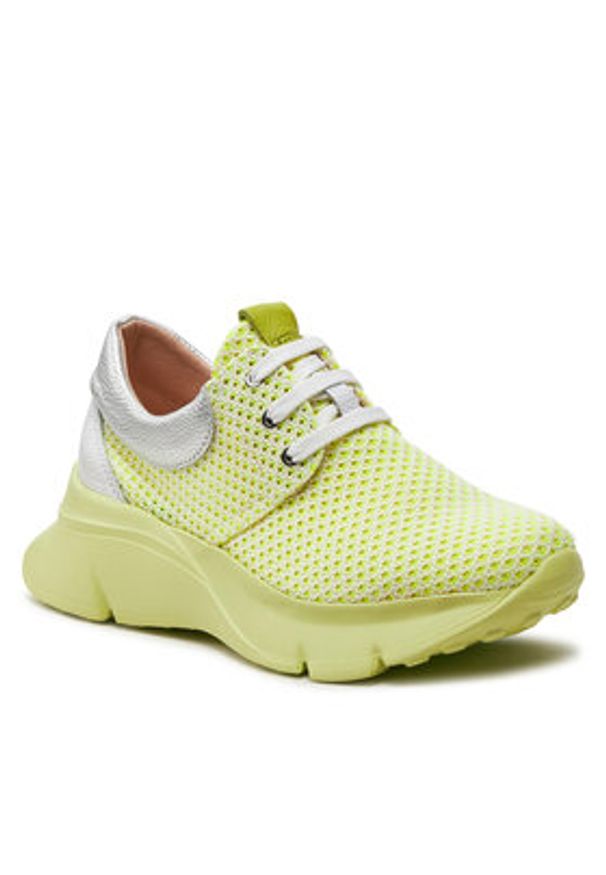 Hispanitas Sneakersy HV243446 Zielony. Kolor: zielony. Materiał: materiał