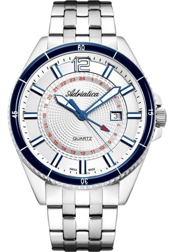 Zegarek Adriatica Zegarek męski Adriatica A8318.51B3Q srebrny. Kolor: srebrny