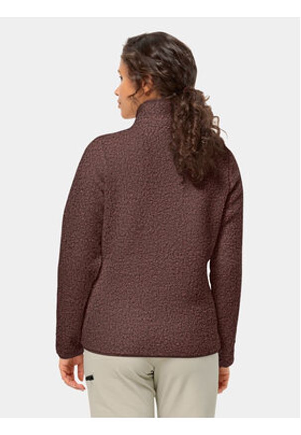 Jack Wolfskin Polar High Curl Jacket 1708732 Fioletowy Regular Fit. Kolor: fioletowy. Materiał: syntetyk