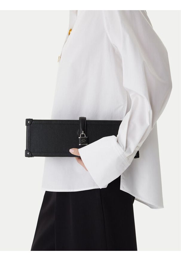 Karl Lagerfeld - KARL LAGERFELD Torebka B1W30265 Czarny. Kolor: czarny. Materiał: skórzane