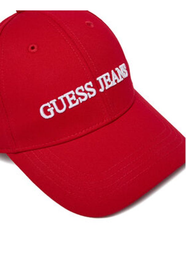 Guess Jeans Czapka z daszkiem WBEO-GJ-U3-002-SS26 Czerwony. Kolor: czerwony. Materiał: bawełna