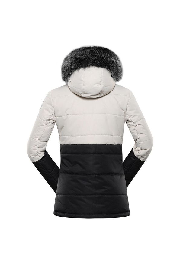 ALPINE PRO - Kurtka uniwersalna damska Alpine Pro LJCB592128. Typ kołnierza: kaptur. Kolor: wielokolorowy, szary, czarny. Materiał: syntetyk. Sport: turystyka piesza