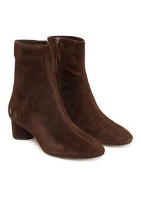 Nokwol Botki Alyssa Brązowy. Kolor: brązowy. Materiał: skóra, zamsz #4