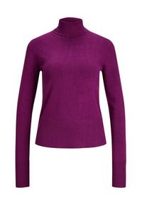 JJXX Golf 12201875 Fioletowy Regular Fit. Typ kołnierza: golf. Kolor: fioletowy. Materiał: wiskoza #8