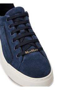 Max Mara Sneakersy 2514761011650 Granatowy. Kolor: niebieski. Materiał: zamsz, skóra #3