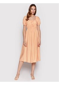 Glamorous Sukienka letnia CK6574 Pomarańczowy Regular Fit. Kolor: pomarańczowy. Materiał: syntetyk. Sezon: lato #1