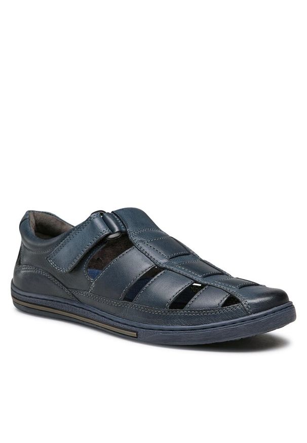 Sandały Cesare Cave. Kolor: niebieski