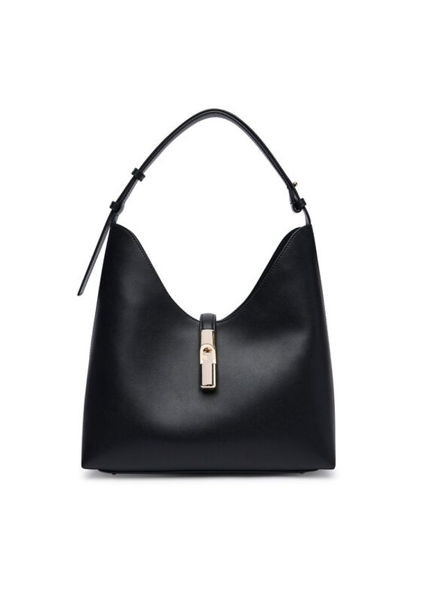 Furla Torebka Goccia M WB01499 BX3104 CN O6000 Czarny. Kolor: czarny. Materiał: skórzane