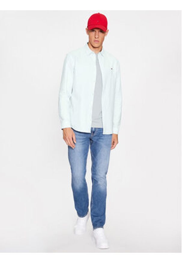 Tommy Jeans Koszula Classic Oxford DM0DM15408 Zielony Classic Fit. Kolor: zielony. Materiał: bawełna