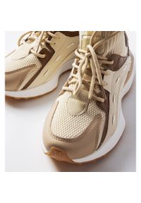 Inna Beżowe sportowe sneakersy materiałowe Begins beżowy. Kolor: beżowy. Materiał: materiał #5