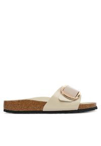 Birkenstock Klapki Madrid Big Buckle Hex 1031823 Écru. Kolor: kremowy. Materiał: skóra #1
