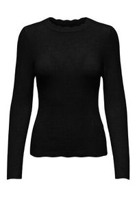 only - ONLY Sweter 15294463 Czarny Regular Fit. Kolor: czarny. Materiał: syntetyk #5