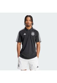 Adidas - Koszulka polo Germany DNA 3-Stripes. Typ kołnierza: polo. Kolor: czarny. Materiał: materiał