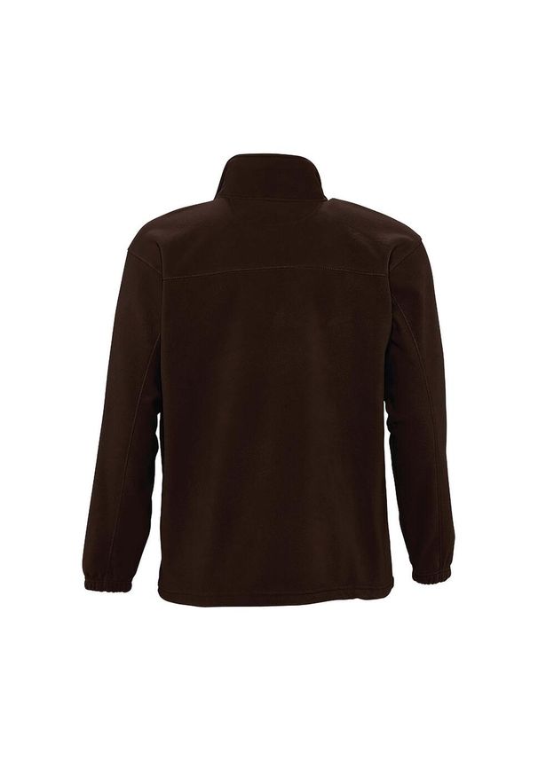 SOL'S - Męski Polar North Bluza Polarowa Outdoor. Kolor: brązowy. Materiał: polar. Sezon: zima. Styl: sportowy
