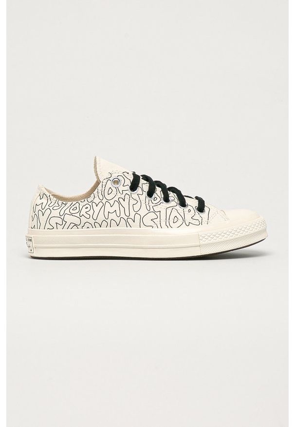 Converse - Tenisówki. Nosek buta: okrągły. Zapięcie: sznurówki. Kolor: beżowy. Materiał: guma