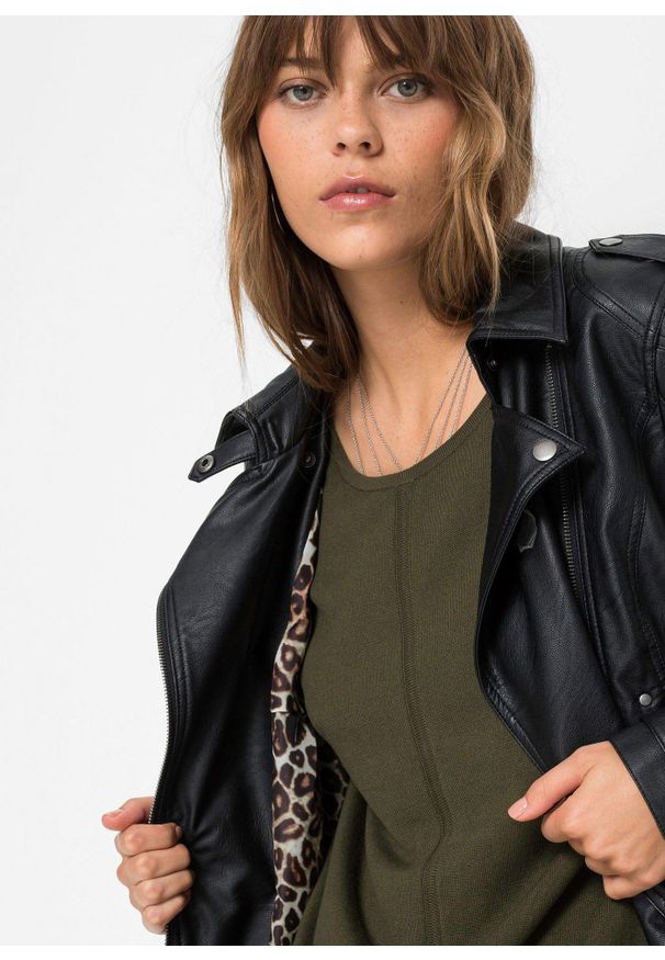 bonprix - Sweter dzianinowy oversize z mieszanki wiskozy. Kolor: zielony. Materiał: dzianina, materiał, wiskoza. Długość rękawa: długi rękaw. Długość: długie