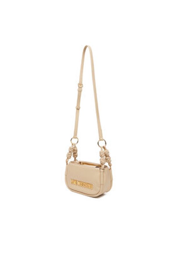 Love Moschino - LOVE MOSCHINO Torebka JC4235PP0MKL0104 Écru. Kolor: kremowy. Materiał: skórzane