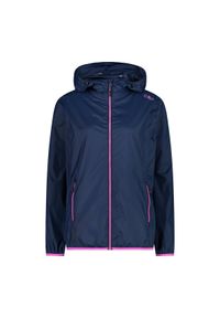 Kurtka przeciwdeszczowa damska z kapturem CMP. Typ kołnierza: kaptur. Kolor: różowy, niebieski, wielokolorowy. Sport: turystyka piesza