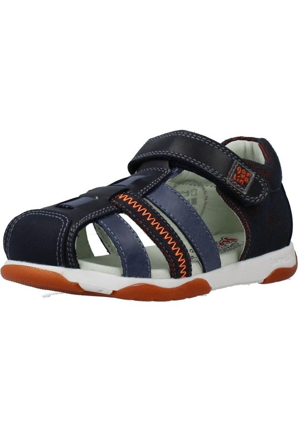 Garvalin - Sandały GARVALIN 202333 Niebieski. Kolor: niebieski. Materiał: tkanina, skóra