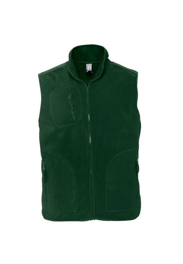 SOL'S - Polarowa Kamizelka Dla Dorosłych Unisex Norway. Kolor: zielony. Materiał: polar. Sezon: zima