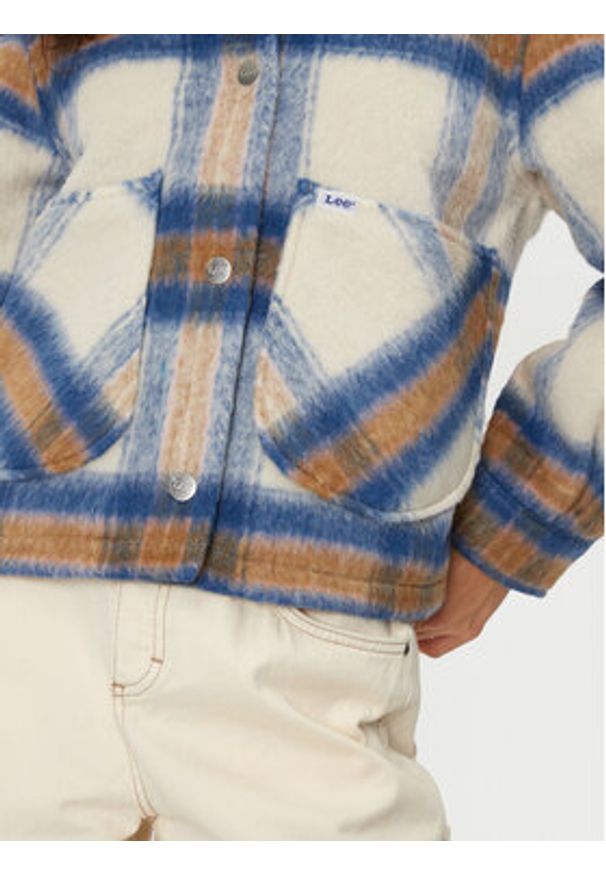 Lee Kurtka przejściowa 112355153 Beżowy Relaxed Fit. Kolor: beżowy. Materiał: wełna, syntetyk