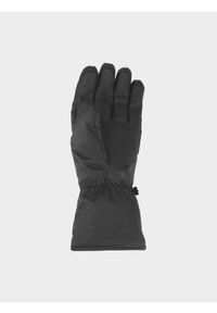 4f - Rękawice narciarskie Thinsulate© męskie - czarne. Kolor: czarny. Materiał: materiał, syntetyk. Technologia: Thinsulate. Sport: narciarstwo