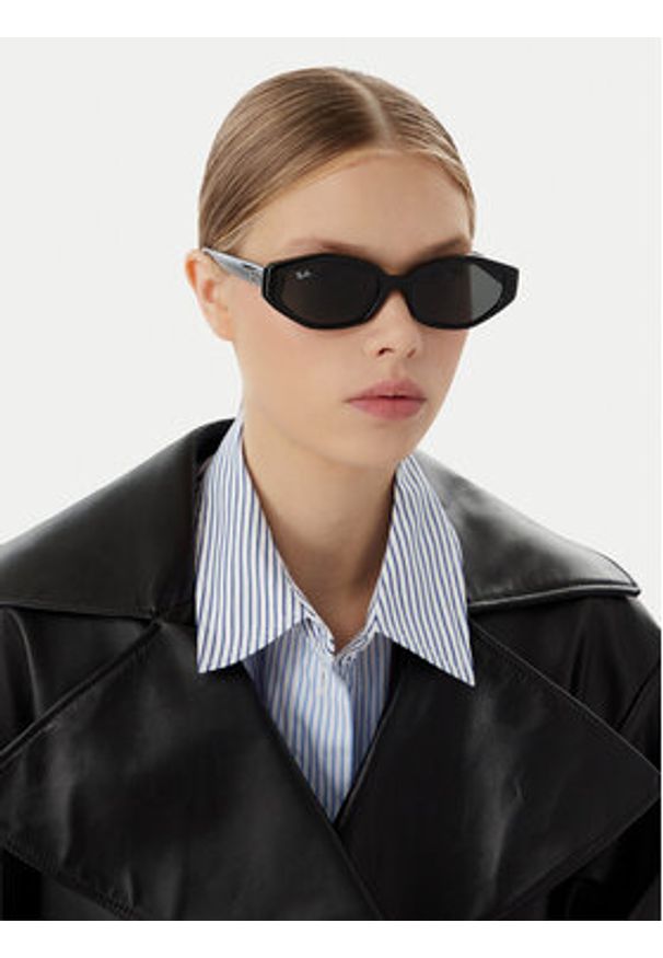 Ray-Ban Okulary przeciwsłoneczne 0RB4473D Czarny. Kolor: czarny