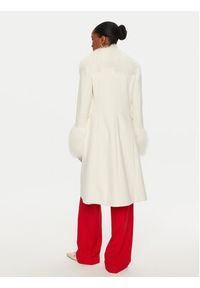 YES LONDON Płaszcz zimowy CD1202/MONGOLIA Écru Regular Fit. Materiał: syntetyk. Sezon: zima #2