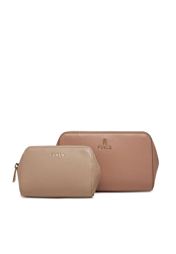 Furla Kosmetyczka Camelia M WE00453 ARE000 3786S Różowy. Kolor: różowy. Materiał: skóra