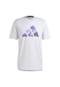 Adidas - Designed for Movement HIIT Training Tee. Kolor: czarny, szary, wielokolorowy. Sport: fitness