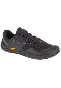 Buty do biegania Merrell Trail Glove 7 W J037336 czarne. Zapięcie: sznurówki. Kolor: czarny. Materiał: guma, syntetyk. Szerokość cholewki: normalna