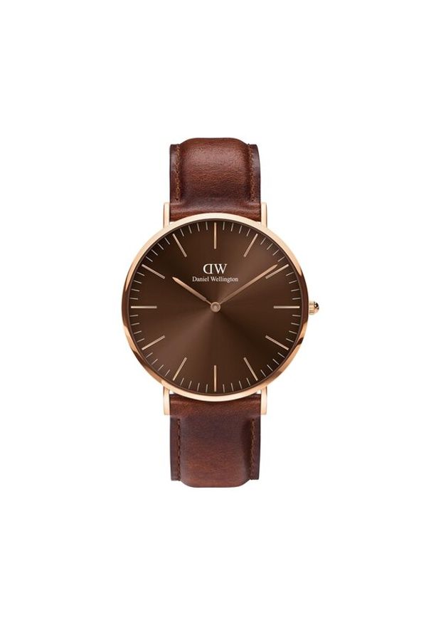 Daniel Wellington Zegarek Classic St Mawes DW00100627 Brązowy. Kolor: brązowy