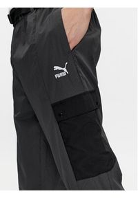 Puma Spodnie dresowe 53566301 Czarny Regular Fit. Kolor: czarny. Materiał: syntetyk