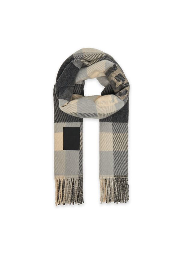 Guess Szalik AM9560 POL03 Beżowy. Kolor: beżowy. Materiał: poliester, materiał