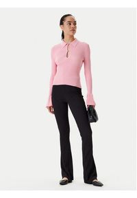 Hugo - HUGO Sweter Sharro 50542608 Różowy Slim Fit. Kolor: różowy. Materiał: wiskoza #4