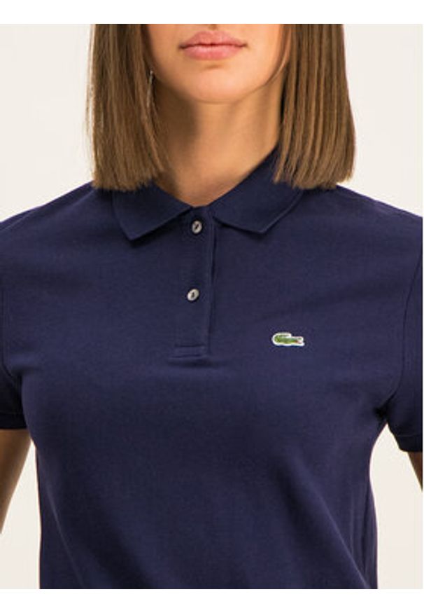 Lacoste Polo PF7839 Granatowy Classic Fit. Typ kołnierza: polo. Kolor: niebieski. Materiał: bawełna
