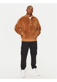 Champion Bluza 220285 Brązowy Standard Fit. Kolor: brązowy. Materiał: syntetyk, bawełna #5