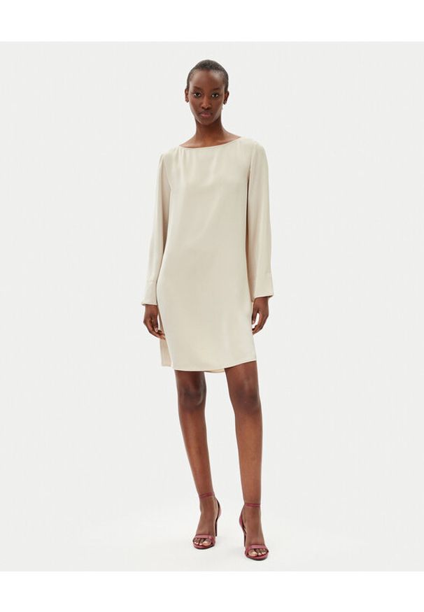 MAX&Co. Sukienka codzienna 2516221114200 Écru Regular Fit. Okazja: na co dzień. Materiał: syntetyk. Typ sukienki: proste. Styl: casual