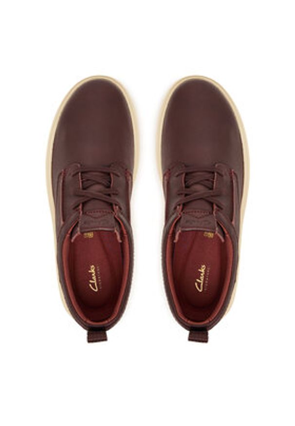 Clarks Półbuty Polden Lace 26184960 Brązowy. Kolor: brązowy. Materiał: skóra
