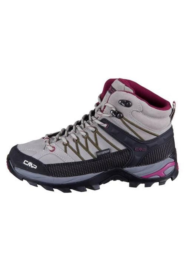Buty trekkingowe damskie CMP Rigel Mid. Zapięcie: sznurówki. Kolor: szary, wielokolorowy. Materiał: materiał. Szerokość cholewki: normalna