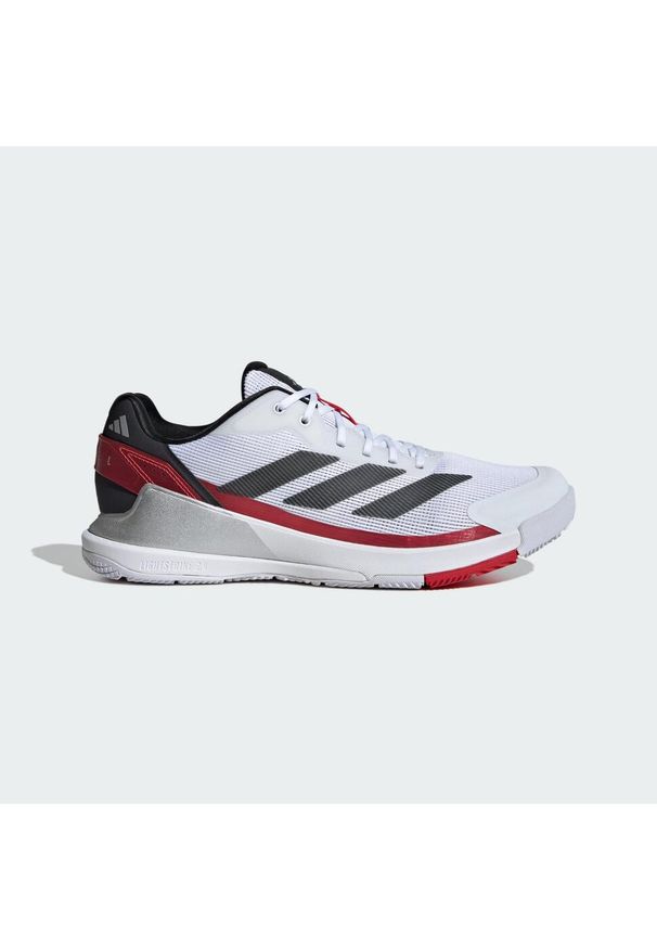 Adidas - Buty Crazyquick Padel. Zapięcie: zamek. Kolor: czerwony, czarny, wielokolorowy, biały. Sport: tenis